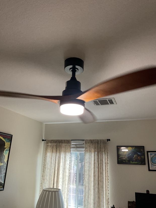 Ceiling fan installed in a Leander home