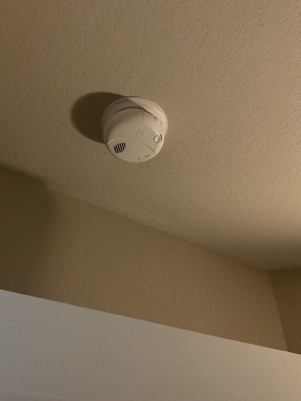 Smoke detector repaired in a Hutto home